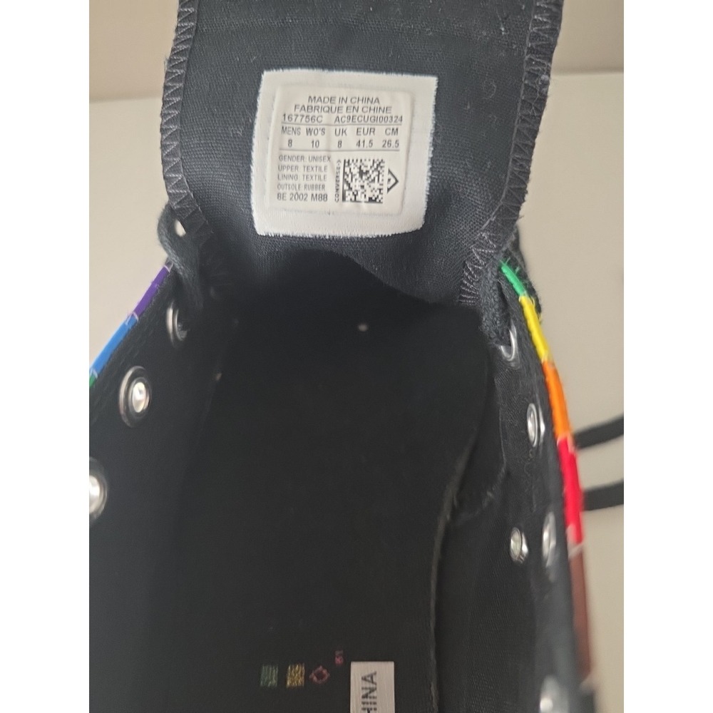 Converse Chuck 70 Low Pride Rainbow Men Size 8 - Picture 8 of 10